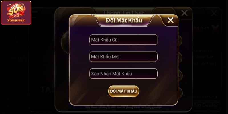 Bước 4: Thiết lập mật khẩu mới
